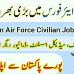 Pak Air Force Jobs 2024 - Online Apply For Join PAF as Civilian Jobs 2024