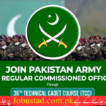 Pak Army Technical Cadet Course TCC 36 Jobs 2024 - Online Apply for Pak Army Technical Cadet Course TCC 36 - Government jobs in 2024