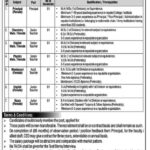 Cantt Public High School & Girls College Jhelum Jobs 2024 - Online Apply - Government Jobs 2024