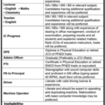 Fazaia Schools And Colleges Shorkot Jobs 2024 - Online Apply - Government Jobs 2024